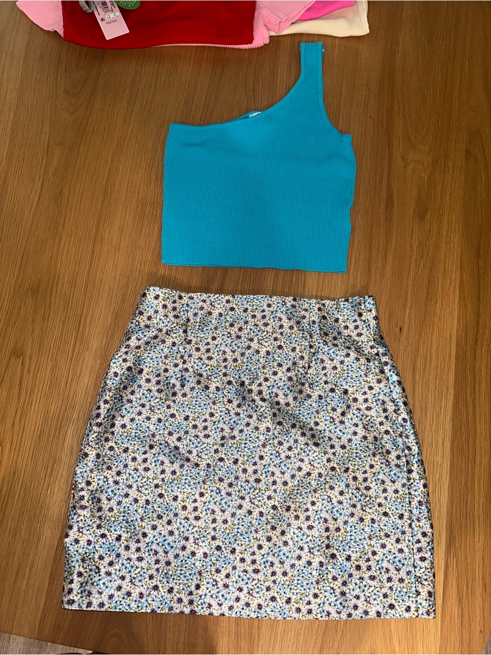 Zara Satin Mini Skirt & Top